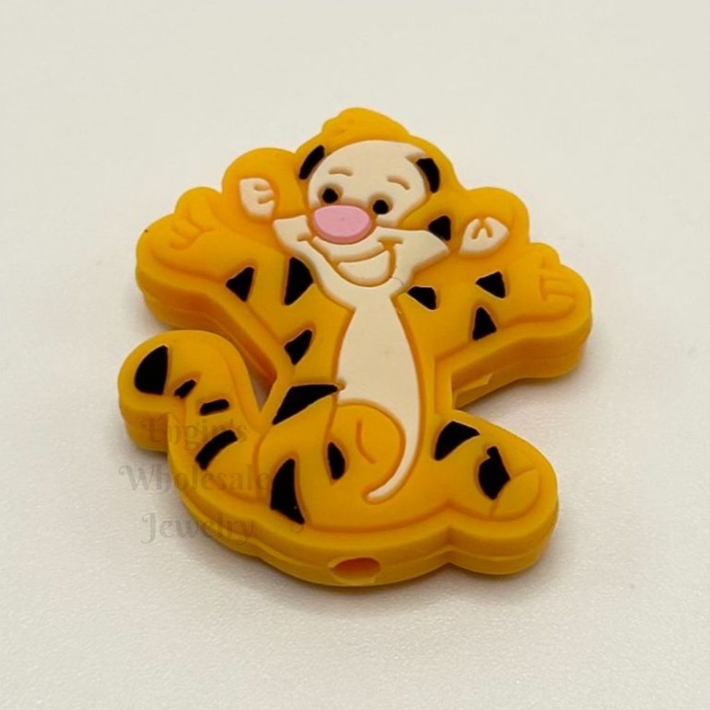 Fun Happy Honey Bear Silicone Focal Beads