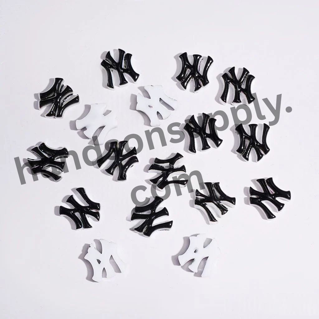 New York Baseball Tiny Acrylic Accessories for Handmade Beads & Pens, Jewelry Making Supplies