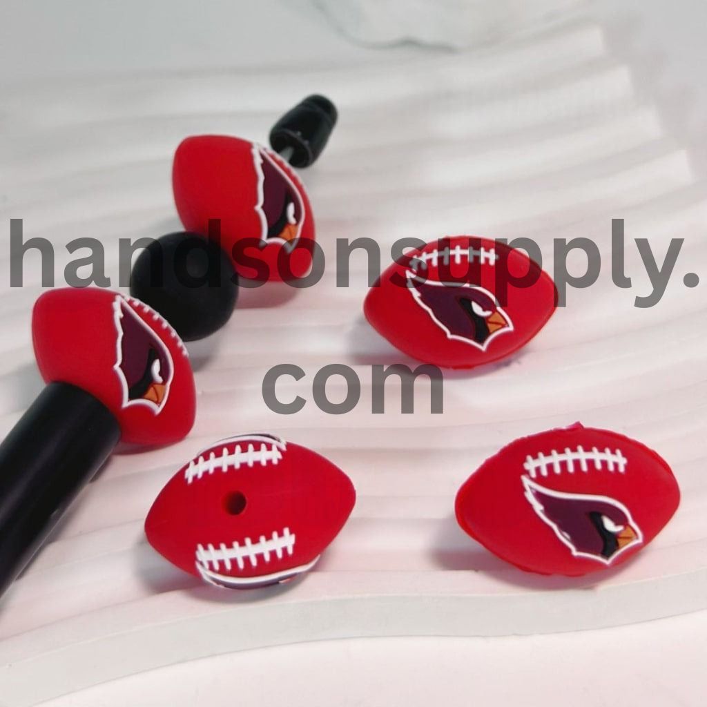 3D USA America Football Teams Silicone Focal Beads