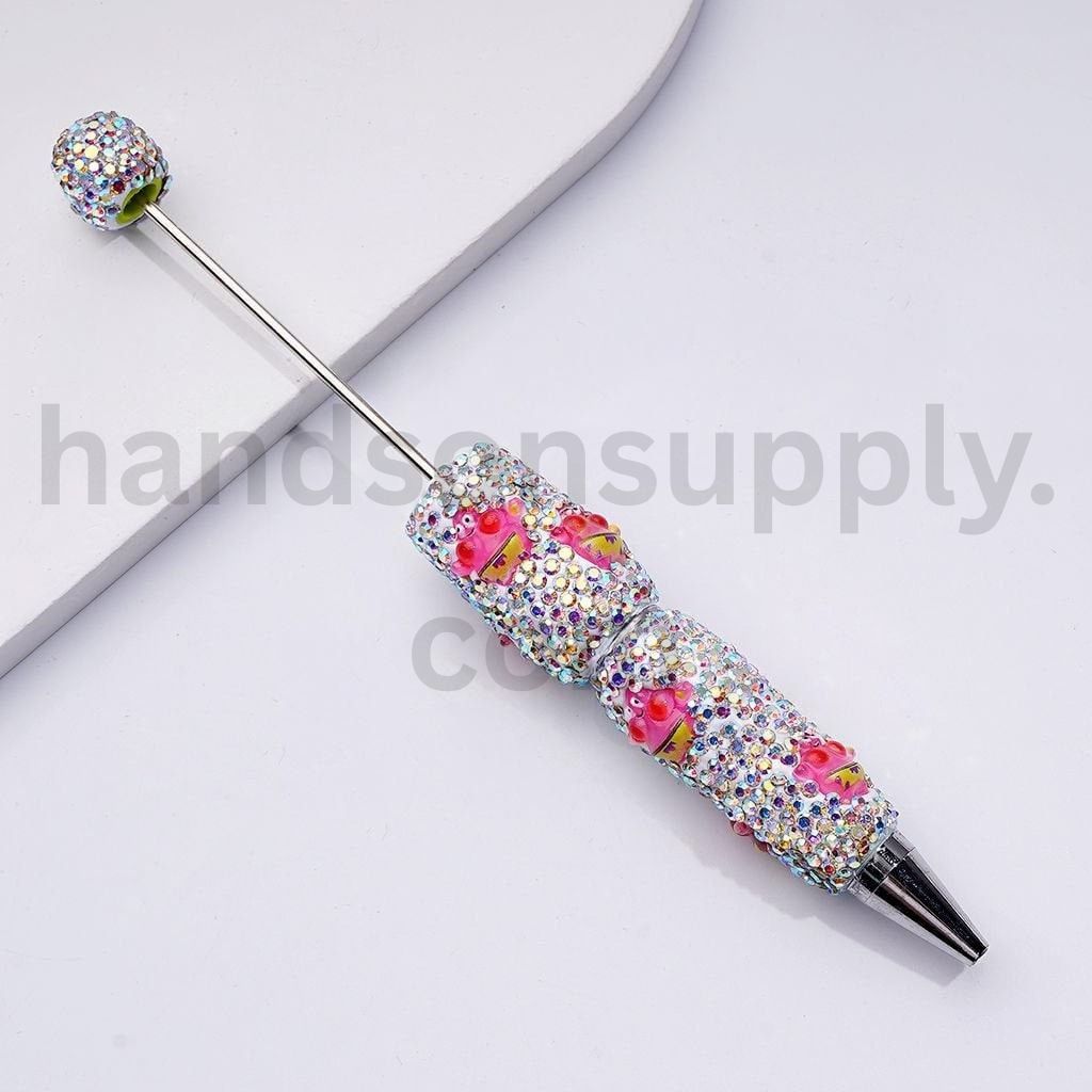 SpongeBob SquarePants Series with Full AB Rhinestone Cover Beadable Clay Pens