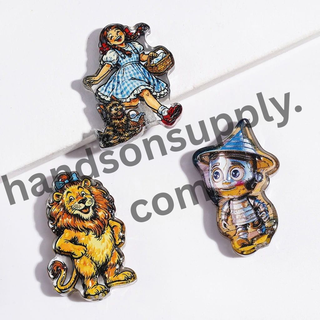 Classic Fairy Tale Magical Fantasy Adventure Series Semi-Clear Acrylic Beads, Random Mix