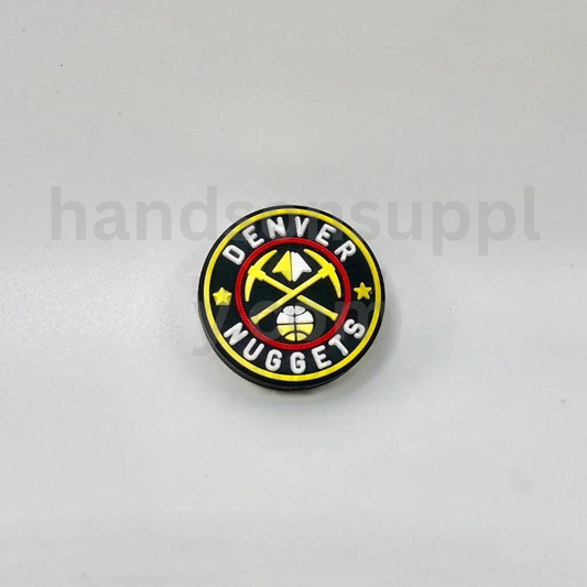 Denver Nuggets Team Logo Basketball Theme Silicone Focal Beads