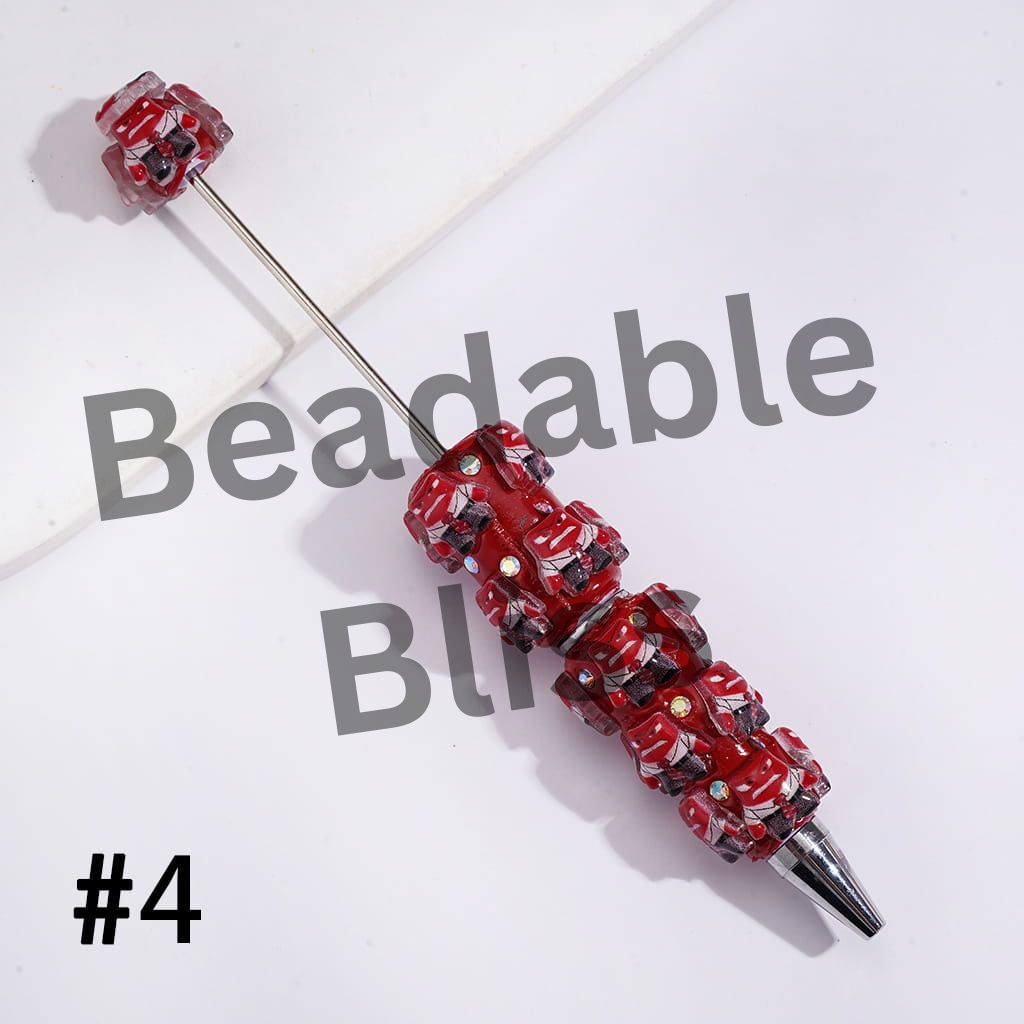 Beadable Clay Pens with Mind Five Emotion Character Series, Multi-Color