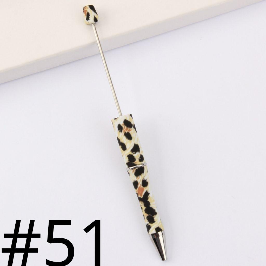 Cow Print Jaguar Print Printed Beadable Pens Number 51