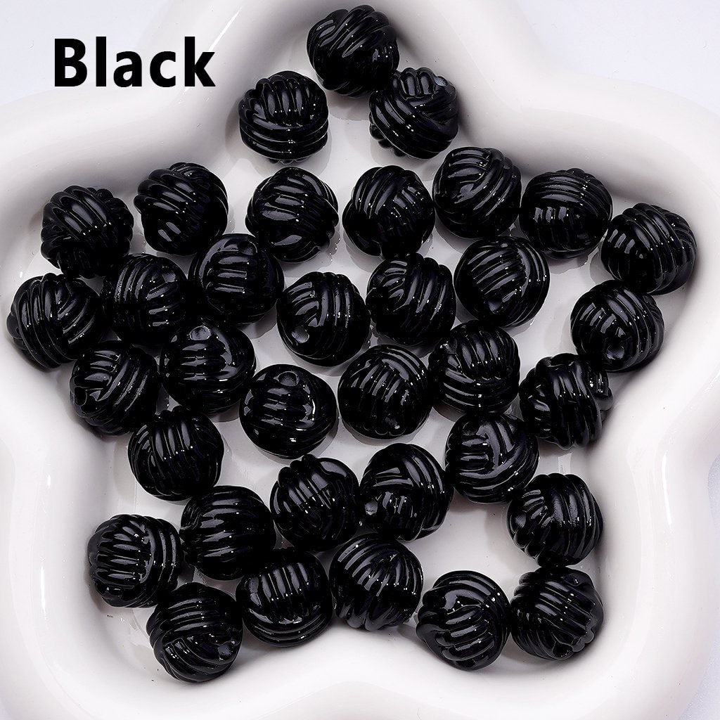 Adorable Multi-Color Yarn Ball Acrylic Beads – 16MM Craft Supplies
