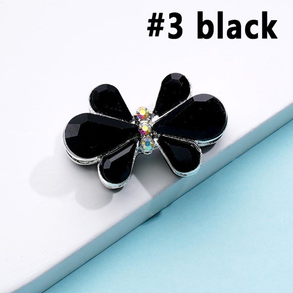 Delicate Fancy Silver Alloy Bowknot Flower with Colorful & AB Rhinestones Beads, Around 28*18MM