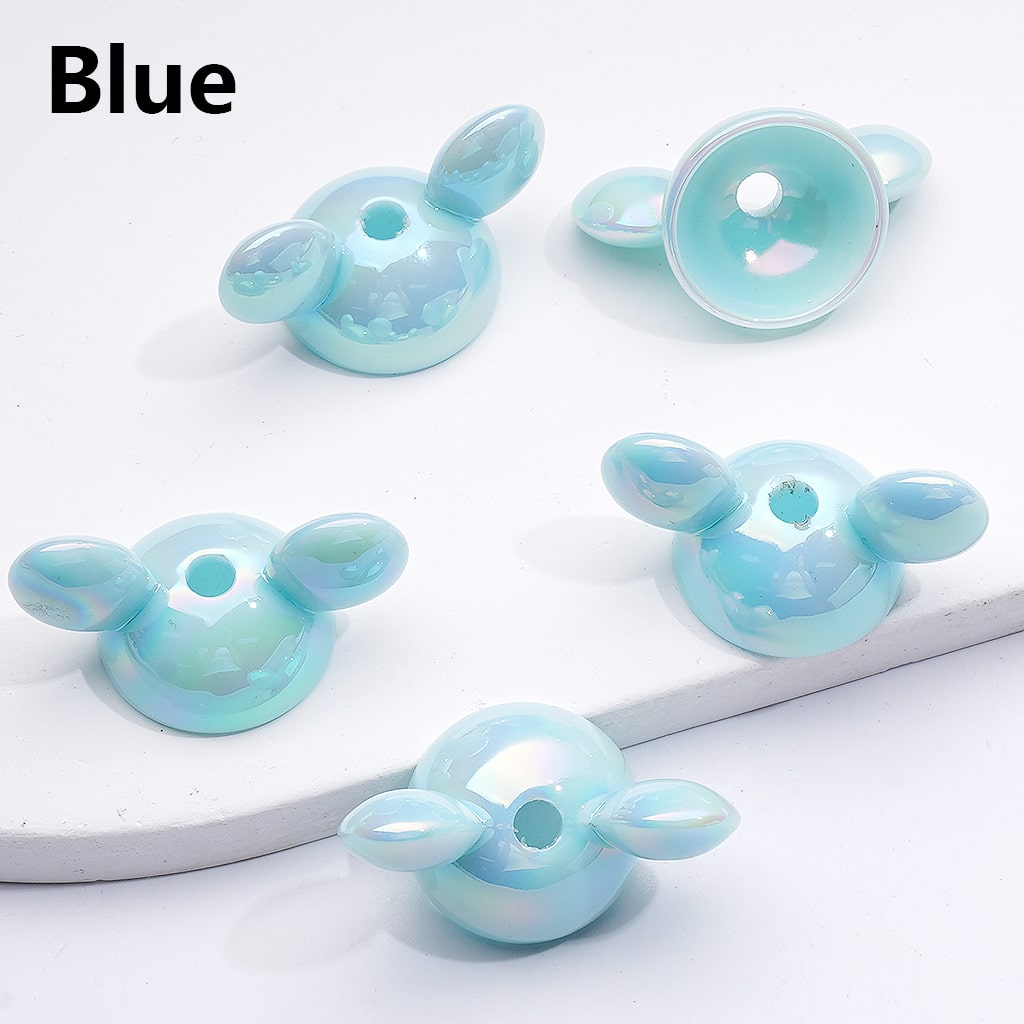 Cartoon Mouse Hat Acrylic Bead Caps Random Assorted Mix
