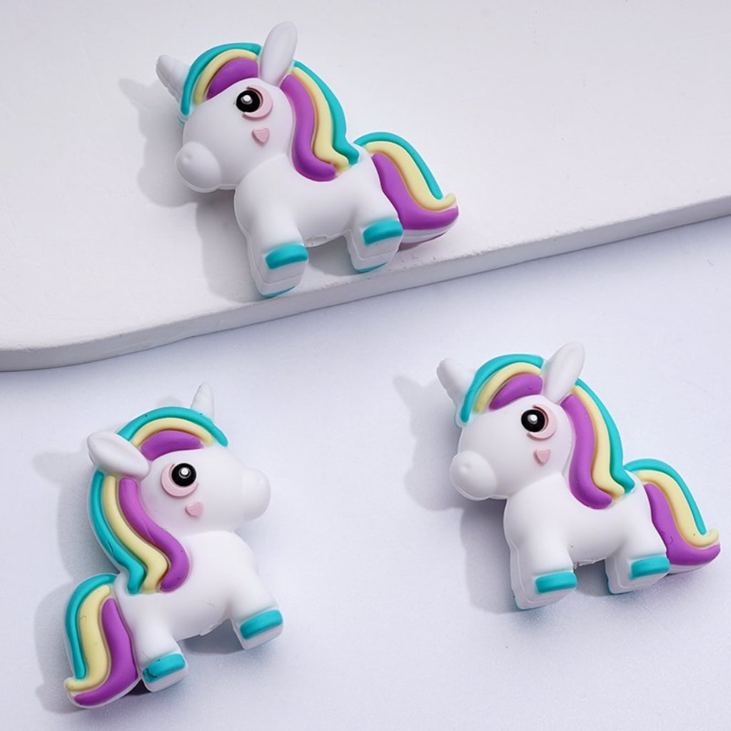 3DCute Little Horse My Little Pon Silicone Focal Beads