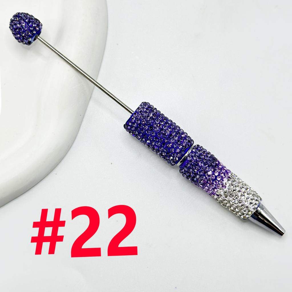 Beadable Rhinestones Pen, Bling Bling Style Fancy Beaded Pens