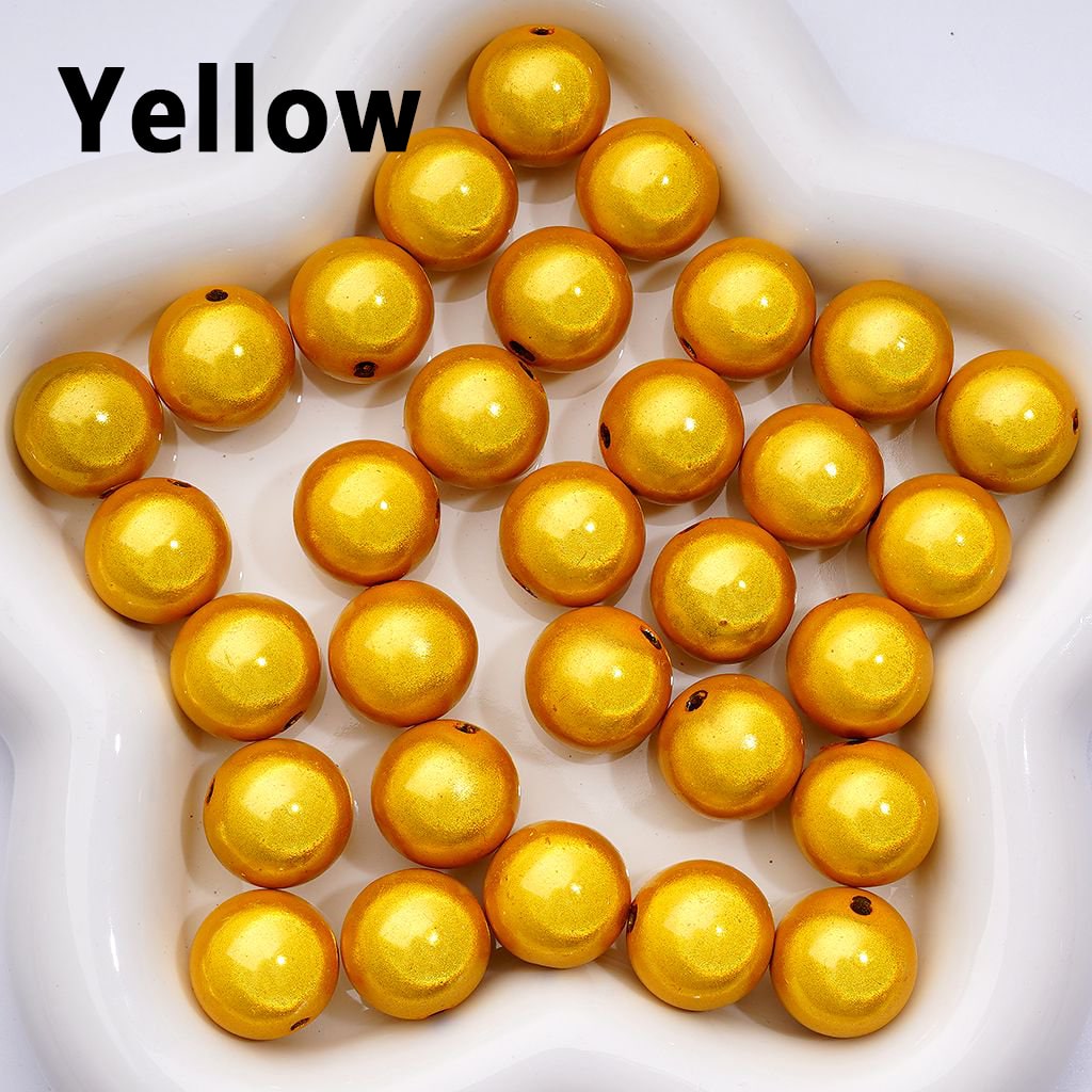 Glossy Multi-Color Shiny Round Acrylic Beads, 16MM