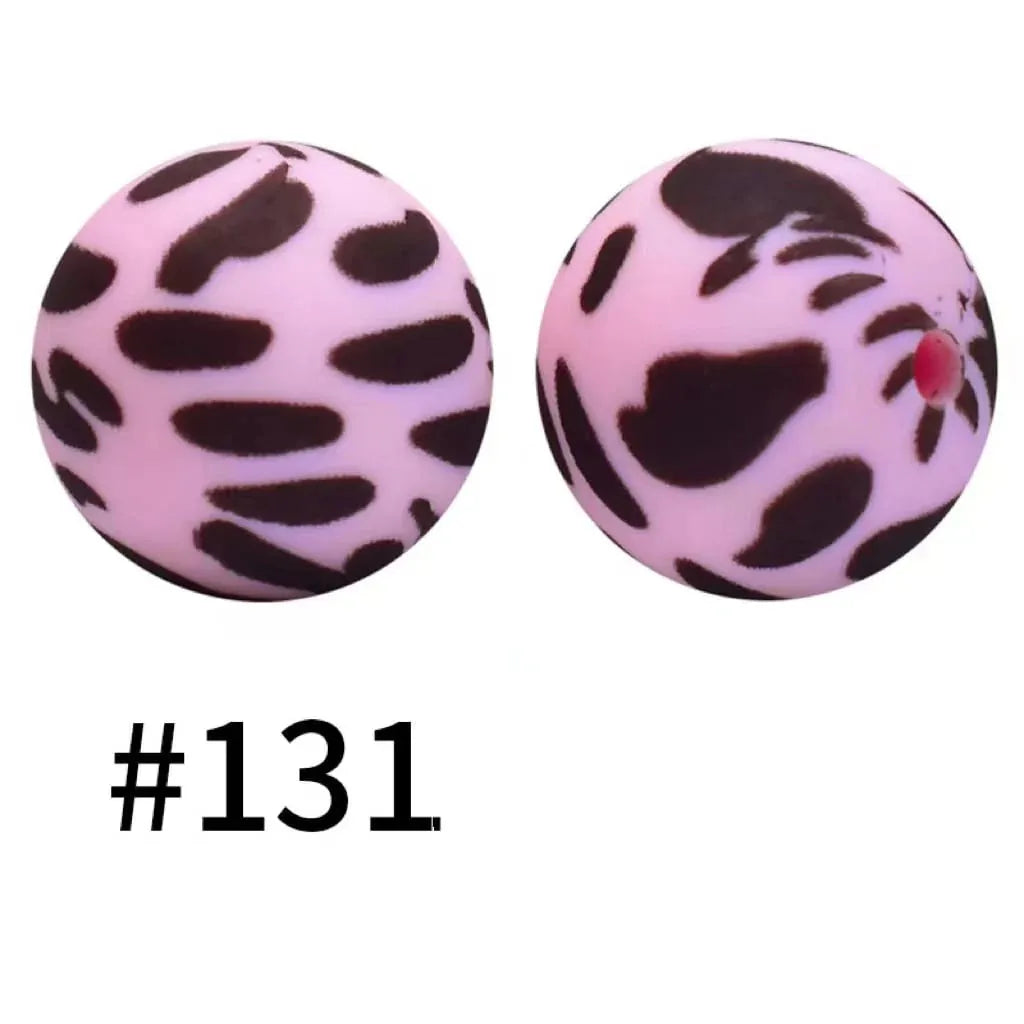 Printed Silicone Beads 15 mm