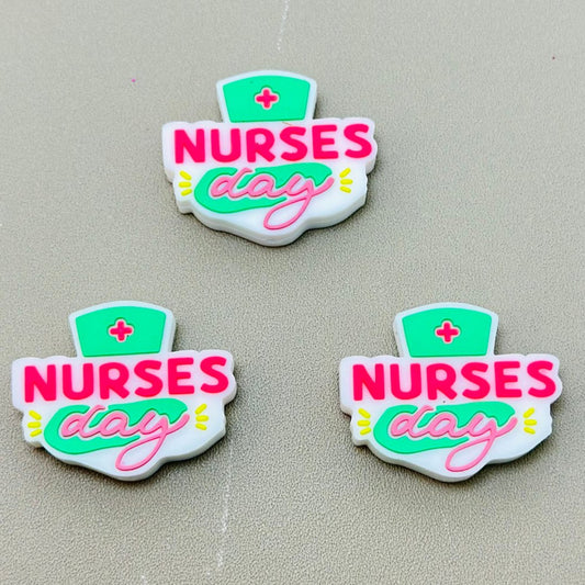Hat Cute Nurse  Cap Nurses Day Silicone Focal Beads
