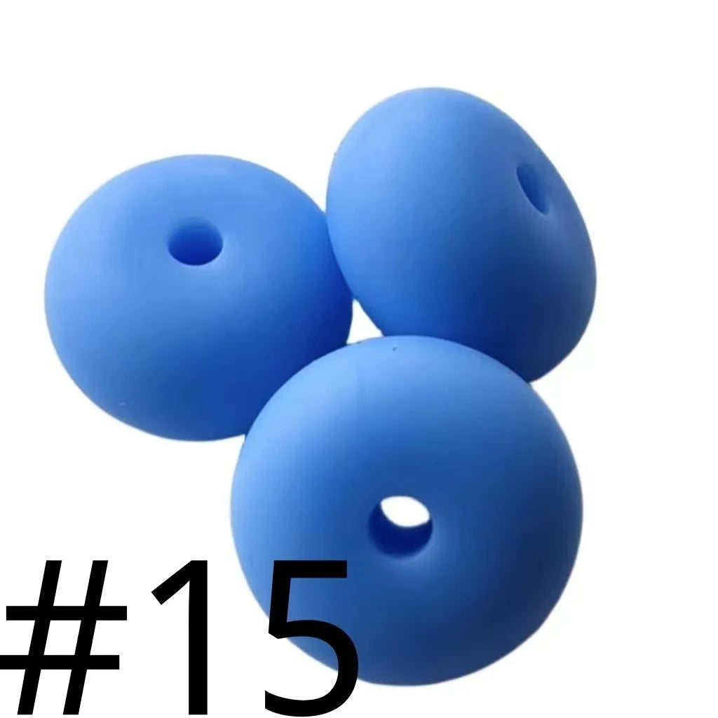 Silicone Wheel Beads  14mm