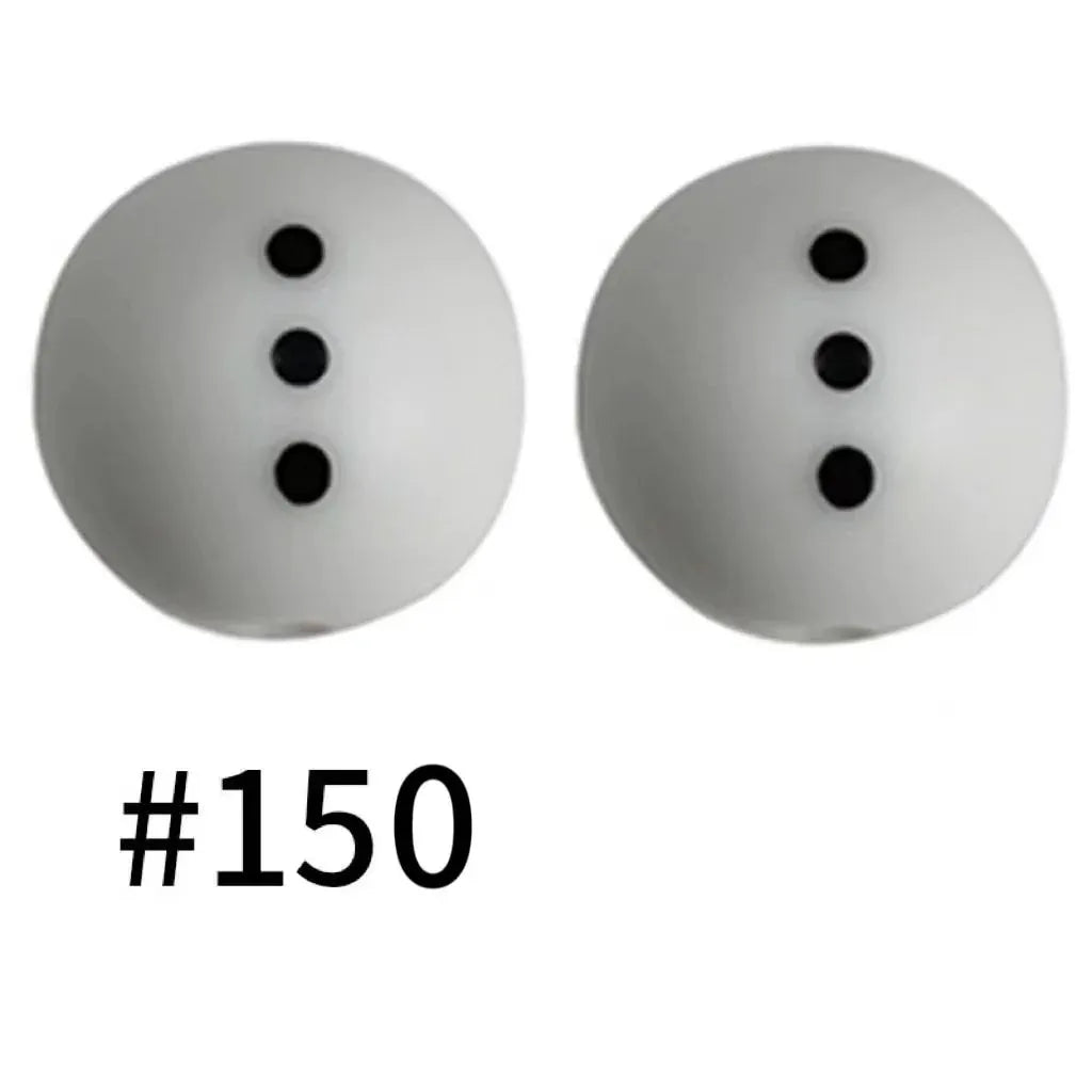 Round Printed Silicone Beads 15 mm