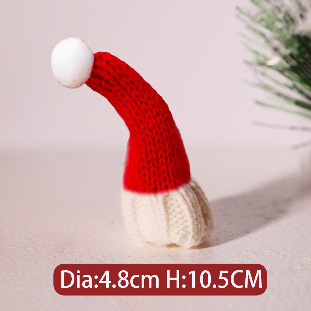 Mini Knitted Woolen Christmas Hat & Scarf Charms, Winter Style Jewelry Accessories