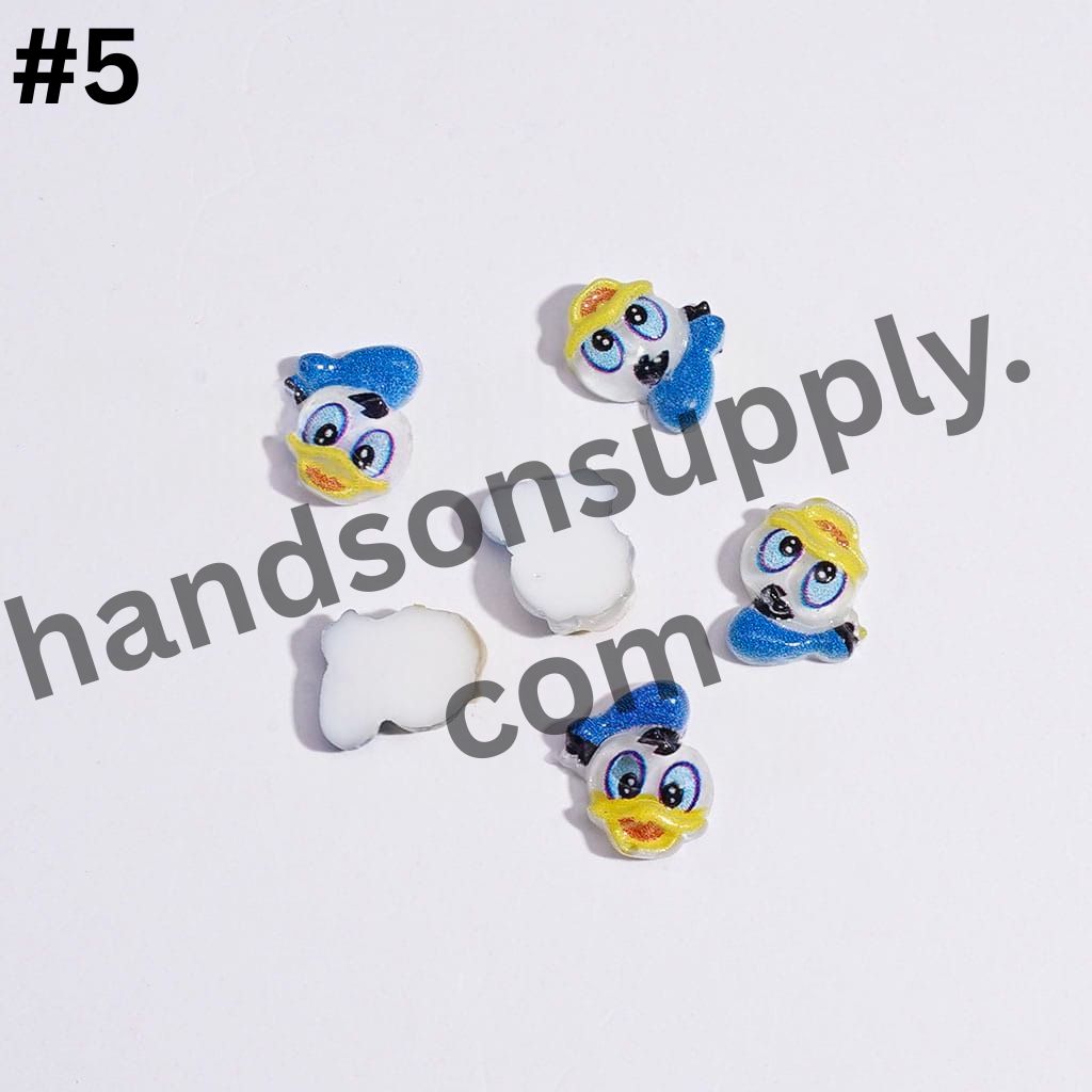 Playful Mini Cartoon Animal Character Charms for DIY Jewelry Accessories