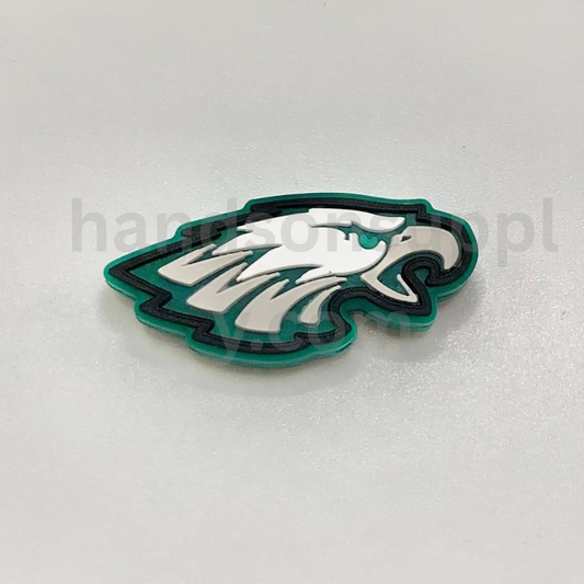Bird Team Football Theme Sports Design Silicone Focal Beads