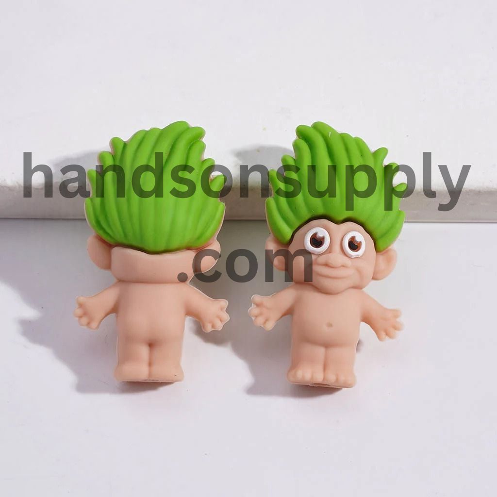 3D Magic Hair Elf Series in Various Colors Silicone Focal Beads