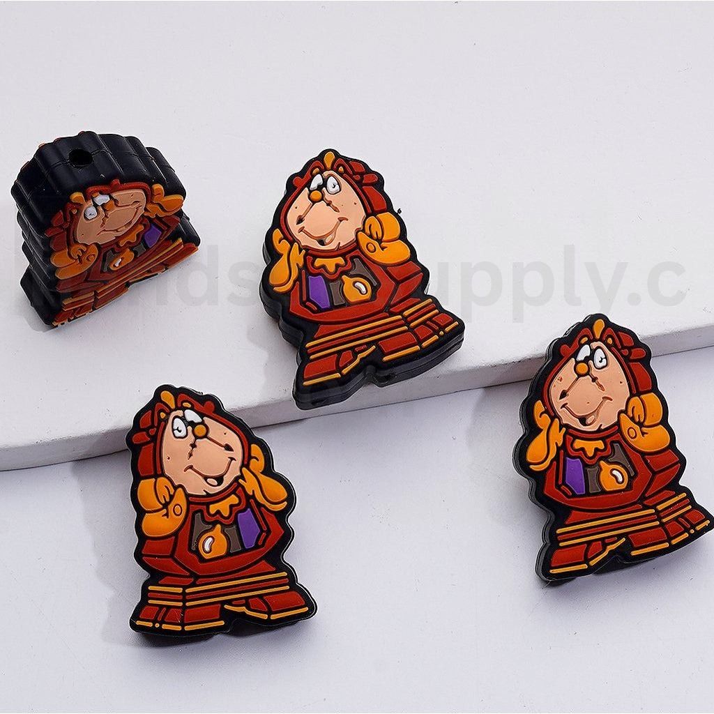Cute Cartoon Cogswort Aladdi Ladd and the Tram Beaut and the Beas Silicone Focal Beads