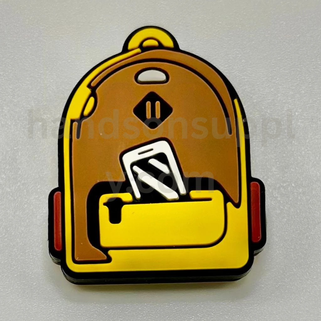 Back to School School Bag Silicone Focal Beads