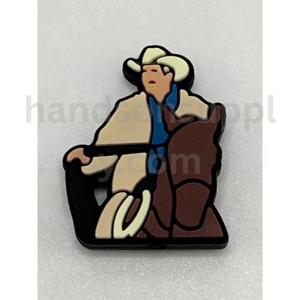 Texas Football on Horse Western Theme Design Silicone Focal Beads