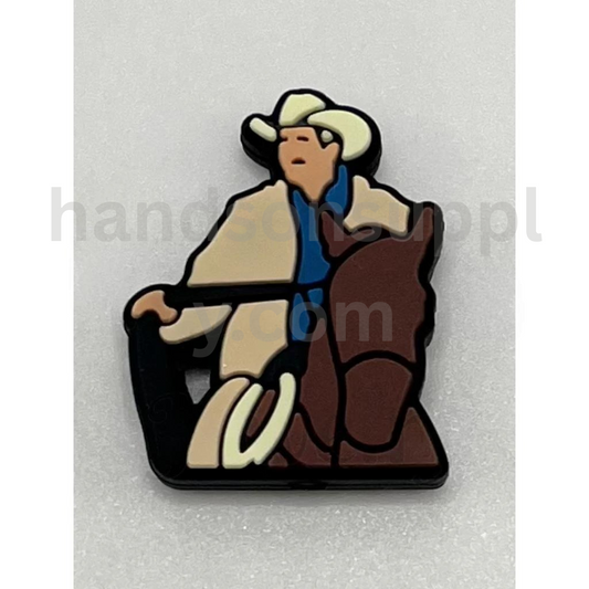 Texas Football on Horse Western Theme Design Silicone Focal Beads