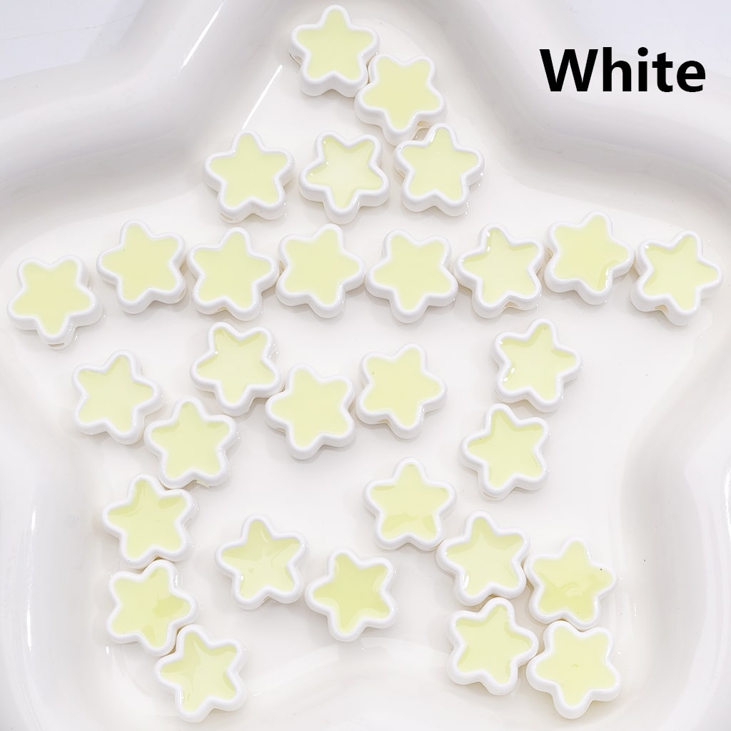 Luminous Acrylic Beads Mini Heart Shape13*12MM (Single Color is available for 500pcs(Whole Bag))]