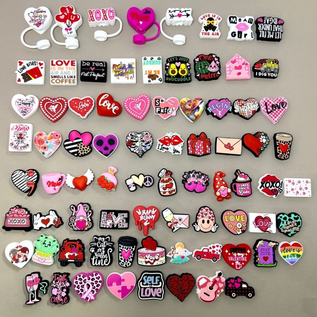 Valentine's Day Random Mix Series Silicone Focal Beads