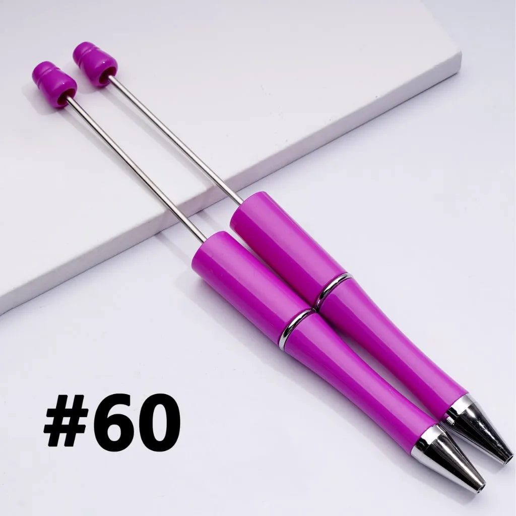 Plastic Beadable Pens | Beaded Pens in Solid, Ombre Gradient and Neon Colors, READ THE DESCRIPTION