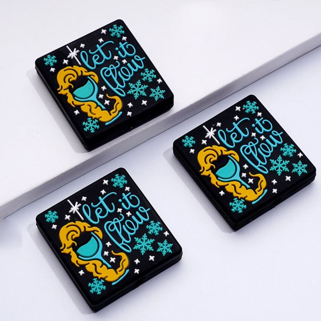 Free Spirit Let It Flow Silicone Focal Beads – Relaxed Vibe Design