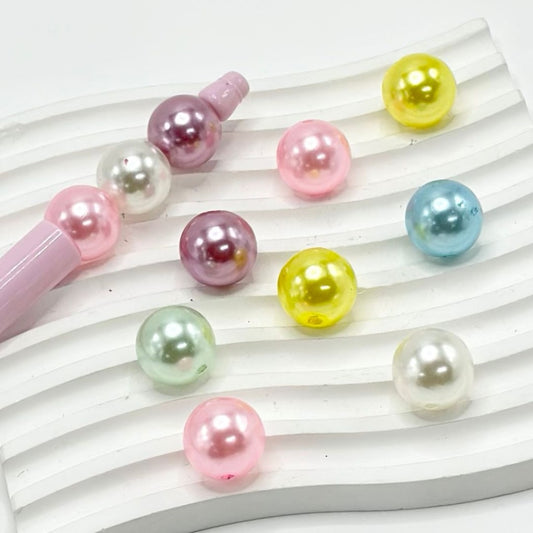 Colorful Shiny Round Light Acrylic Beads, 16MM