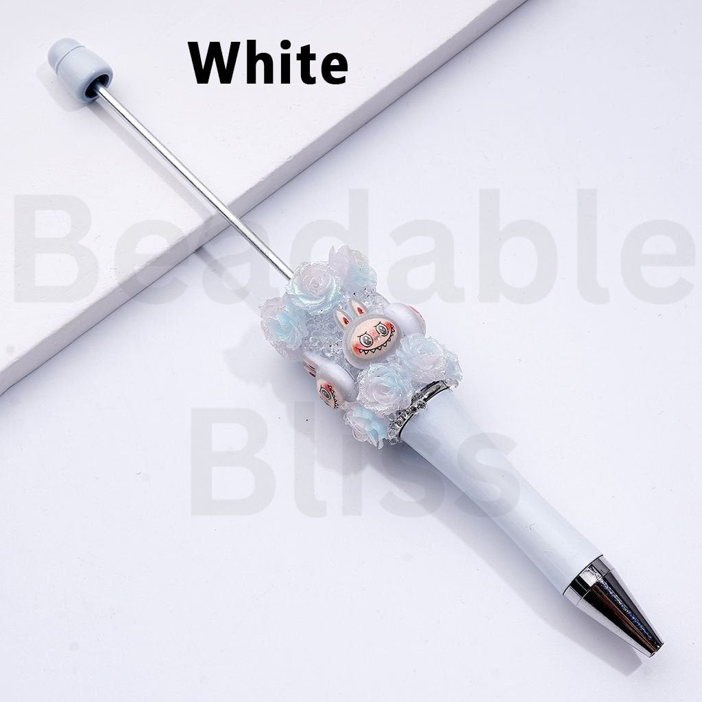 Luminous Glitter Flower Tiny Goblin Monster Doll Character Head Clear Sugar Beadable Pens