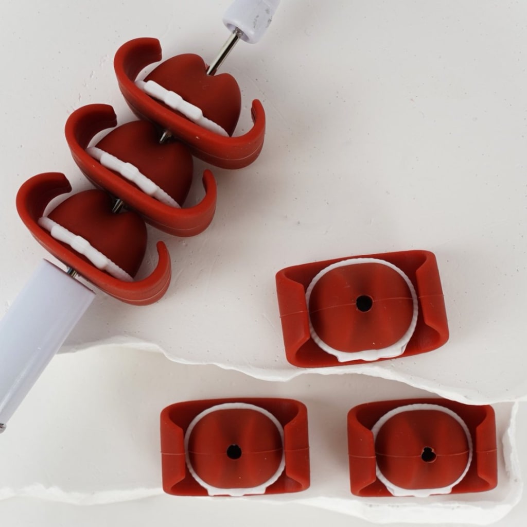 Mini 3D Vivid Cute Texas Football Hats Silicone Focal Beads