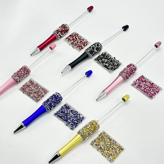 DIY Bling Bling Clear Rhinestone Chain Multi-Color Cone Shape Rhinestones Wraps Tapes for Pen, Around 40*28MM, 84pcs in 1 Sheet, Please Read the Description