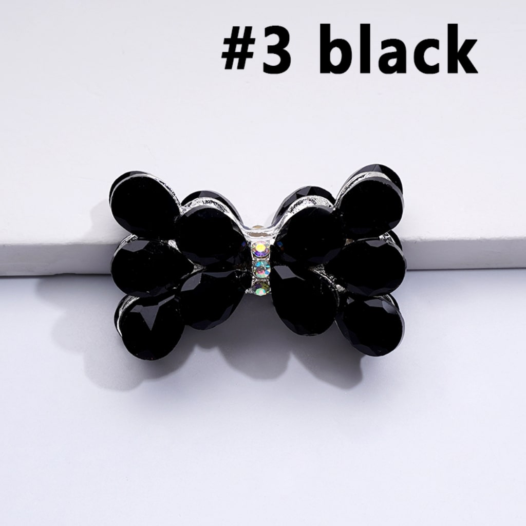 Silver Alloy Bling Bling Fancy Bowknot with Colorful & AB Shiny Rhinestones Beads, Around 37*22MM
