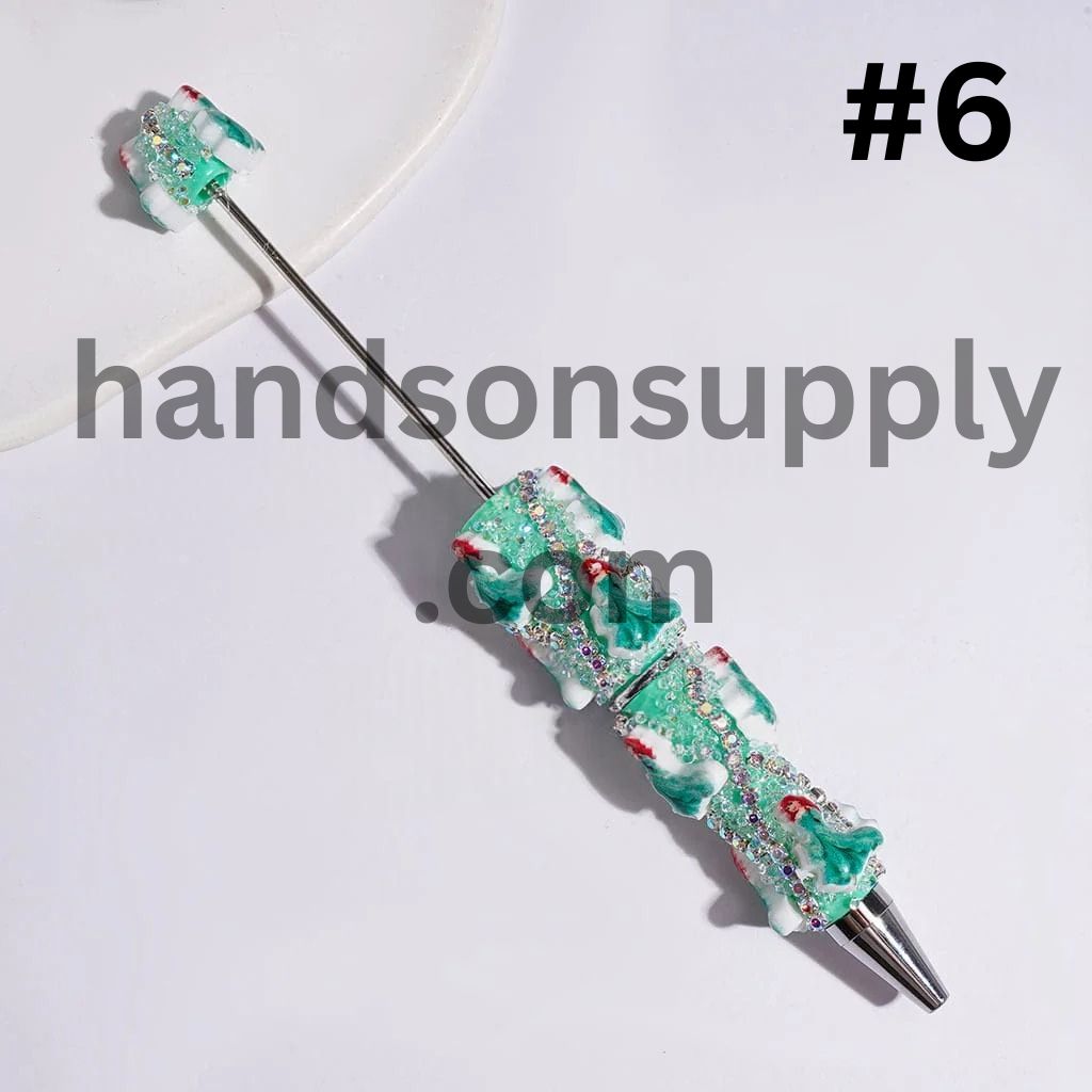 Classic Animated Princess Character series with Sparkling AB Rhinestone Chains & Clear Cone Rhinestones Accents Beadable Sugar Pens