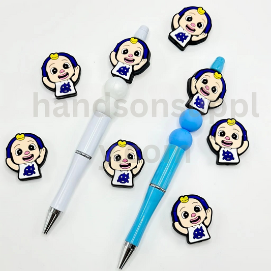 Adorable Music-Loving Child Silicone Focal Beads for Crafts