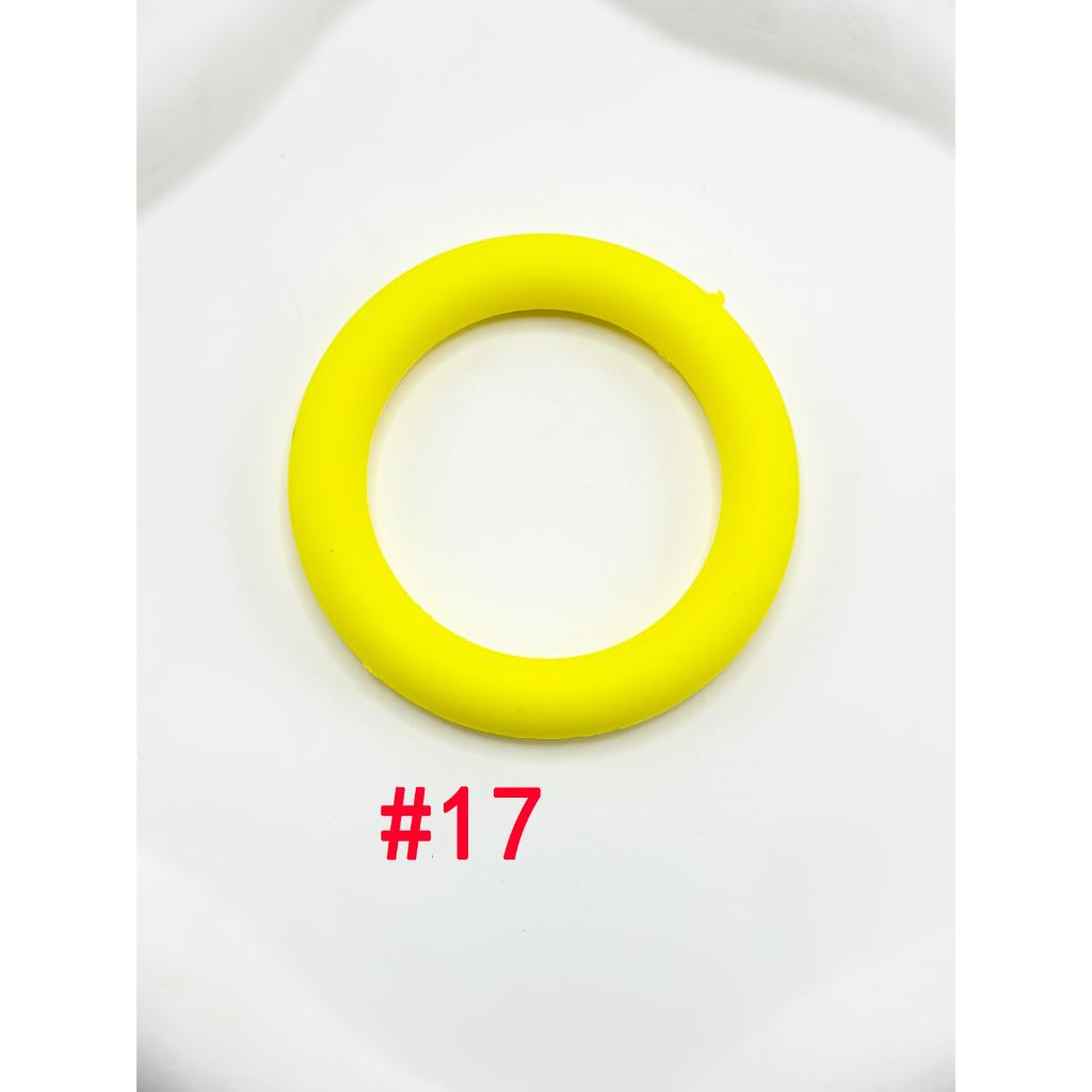 Ring Frame Bead Circle Soft Silicone  Car Hanger Charm Loop 65mm