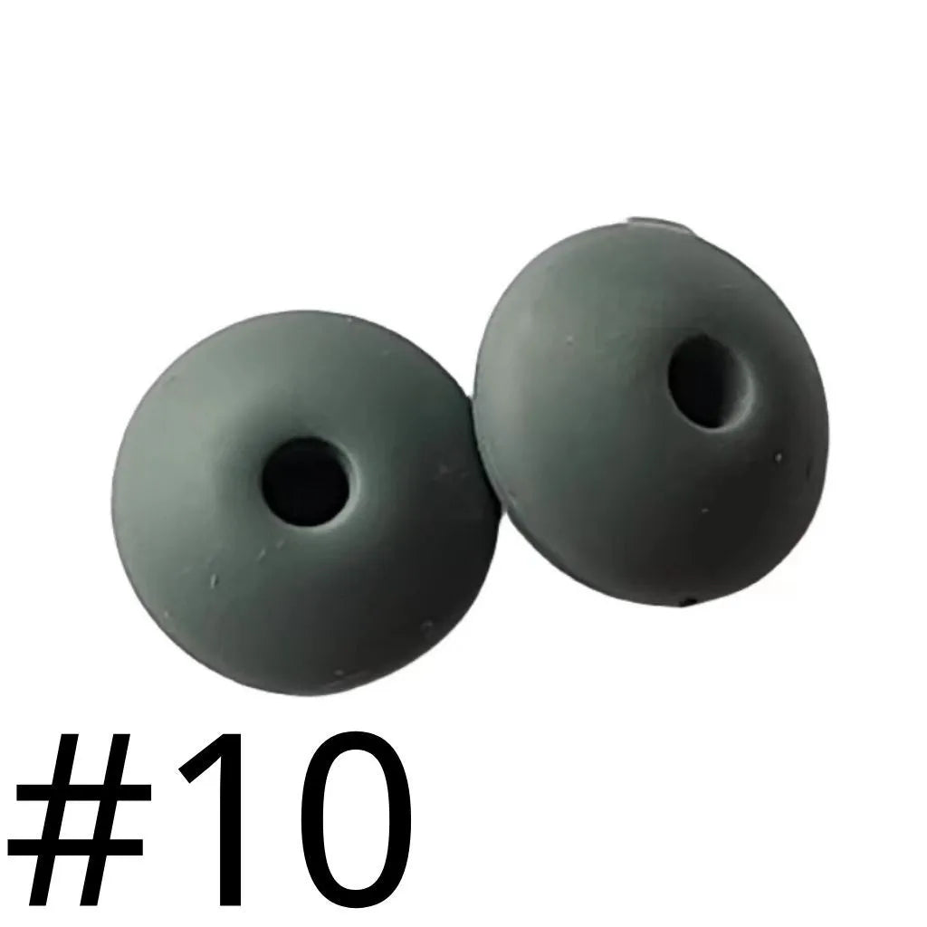 Silicone Lentil Beads Spacers 12mm