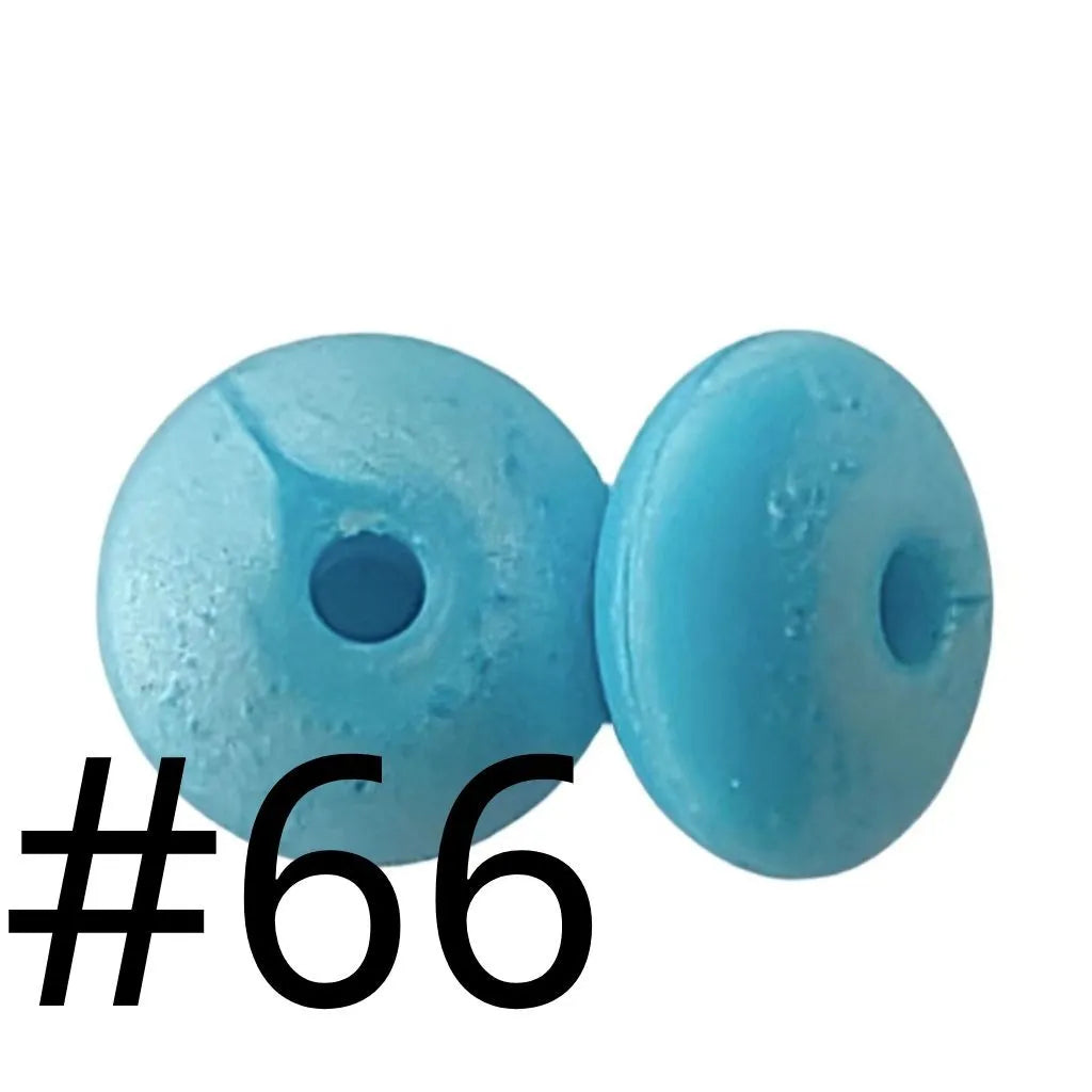 Silicone Lentil Beads Spacers 12mm