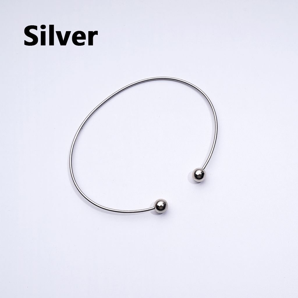 Colorful DIY Beadable Bracelet with Multi-Tone Round Metal Beads – Jewelry Craft Supply