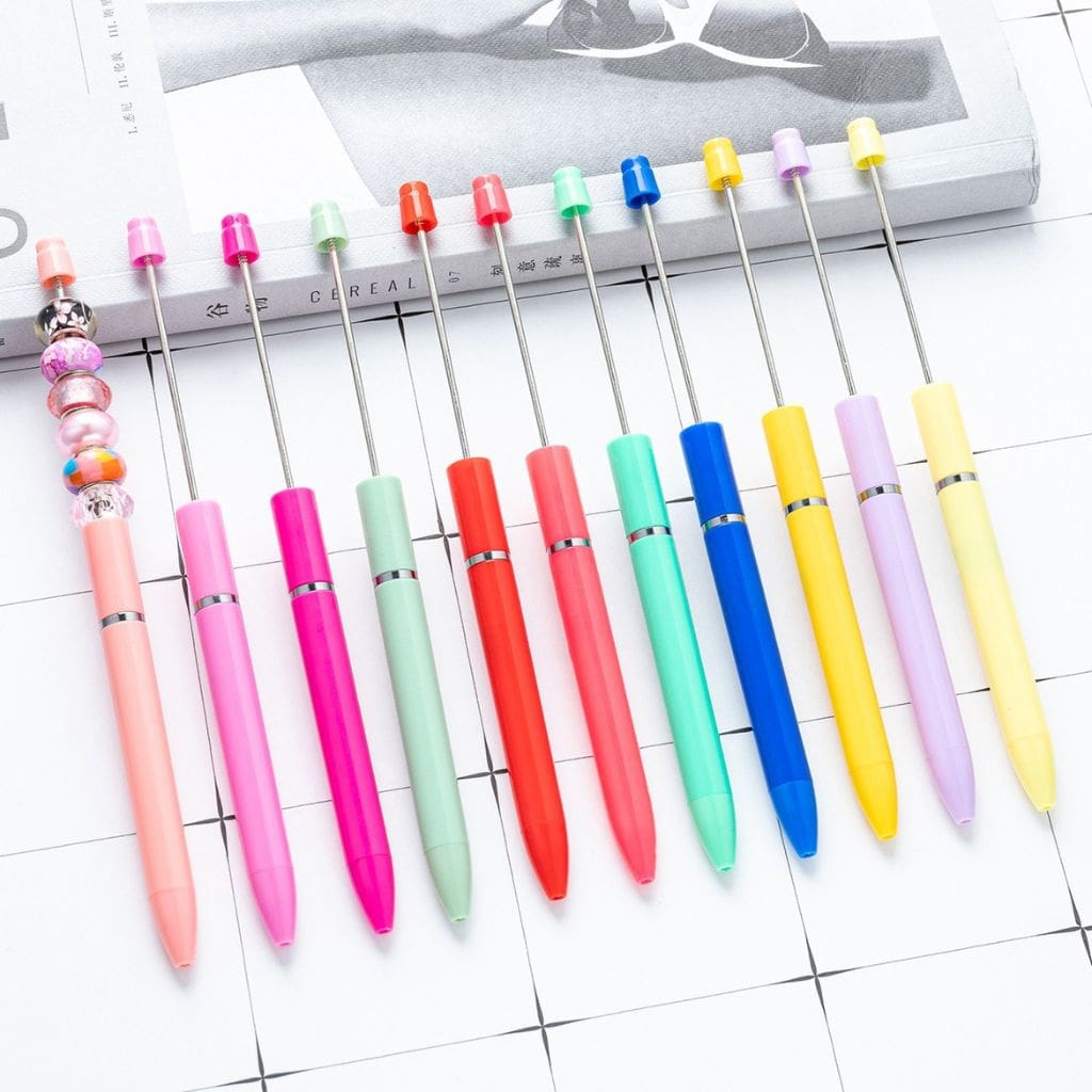 DIY Beadable Pen in Solid Color New Style Fashion, 167MM, Please Read the Description, (Refill Can be Replaced)