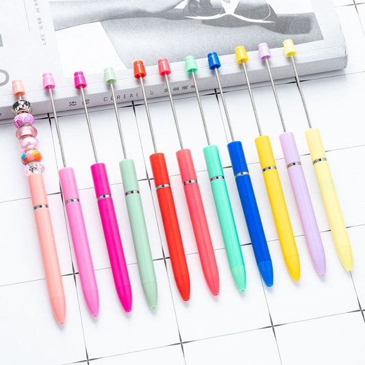 DIY Beadable Pen in Solid Color New Style Fashion, 167MM, Please Read the Description, (Refill Can be Replaced)