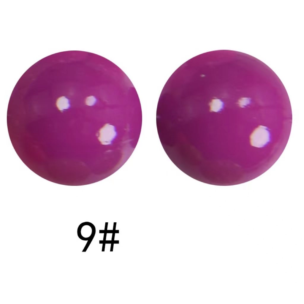 Opal Extra Glossy Silicone Beads, Solid Color, 15mm