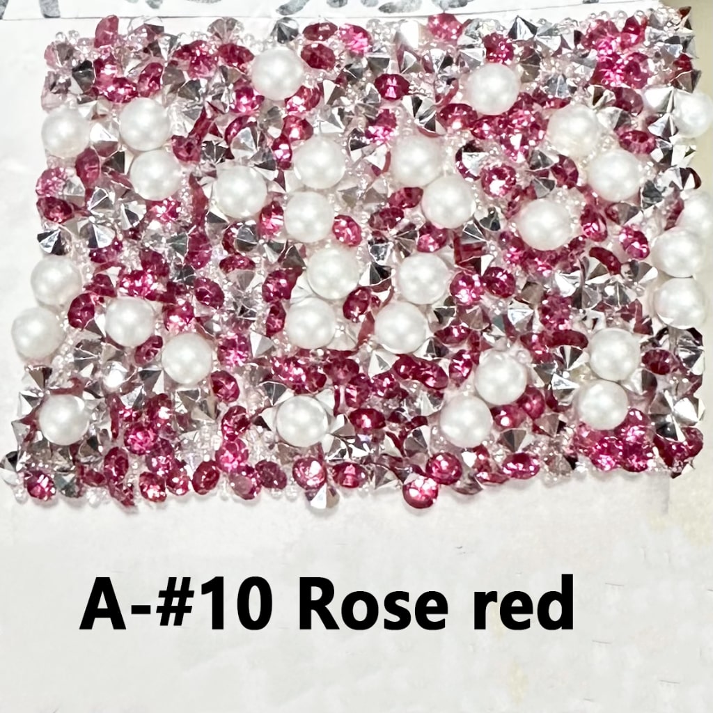 Wraps Tapes with White Pearls Cone Shape DIY Bling Bling Rhinestones for Pen, Around 40*28MM, 78pcs in 1 Sheet, Please Read the Description