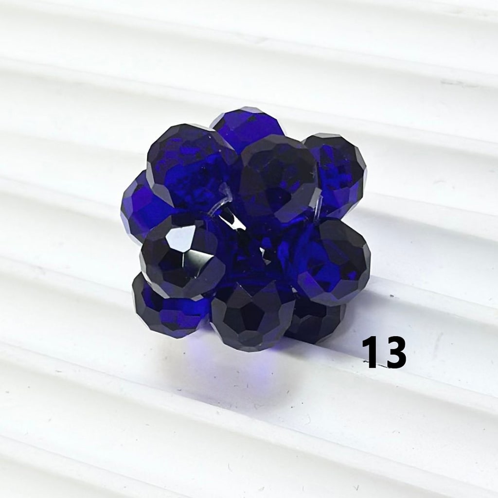 Colorful Water Drop Shape Bling Bling Rhinestones Knots Beads, Around 20MM