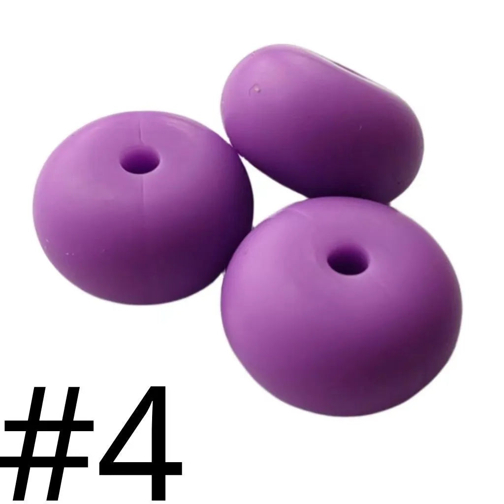 Silicone Wheel Beads  14mm