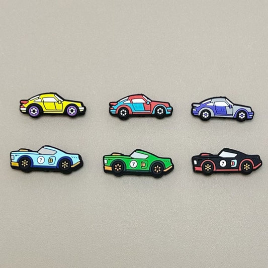 Cute Automobile Vehicle Design Mini Racing Car Silicone Focal Beads