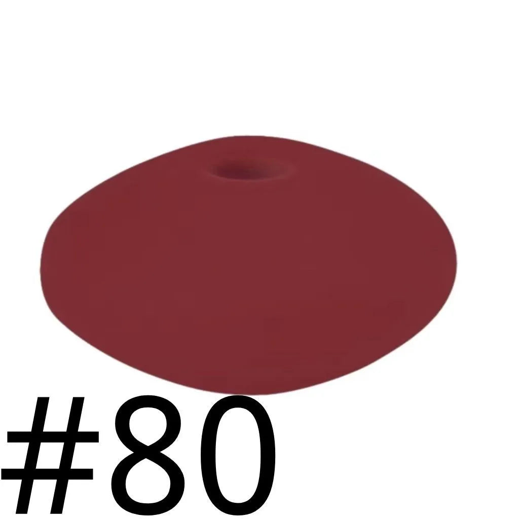 Silicone Lentil Beads 12mm