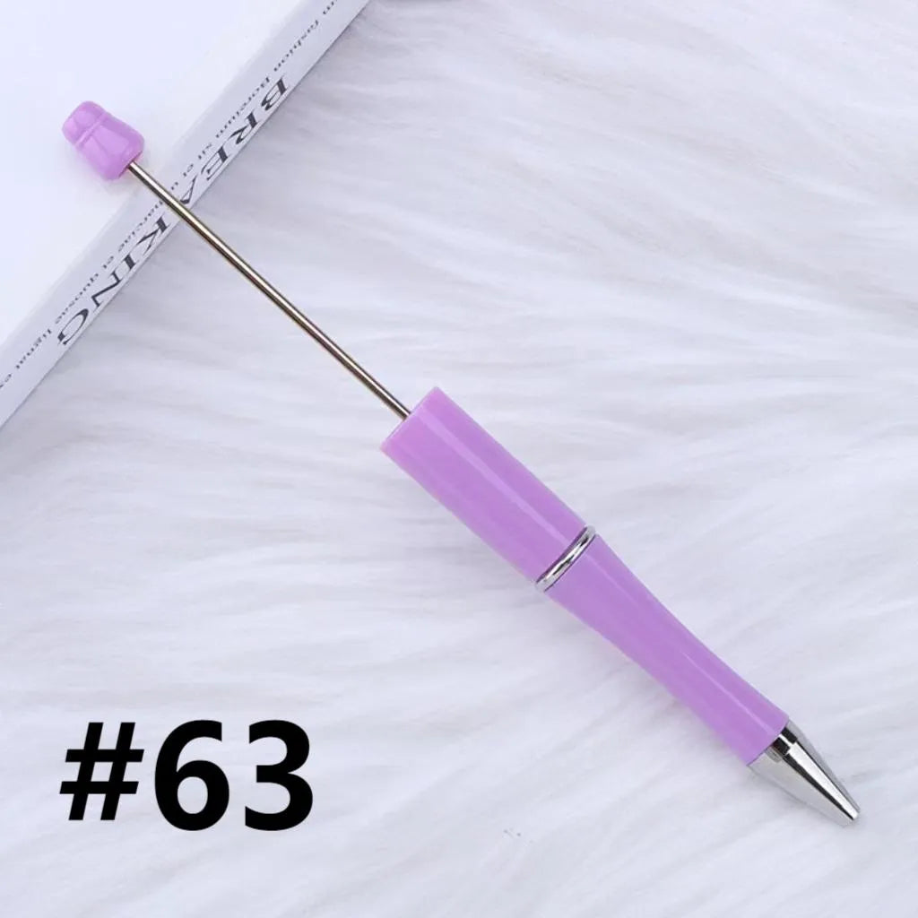 Plastic Beadable Pens | Beaded Pens in Solid, Ombre Gradient and Neon Colors, READ THE DESCRIPTION